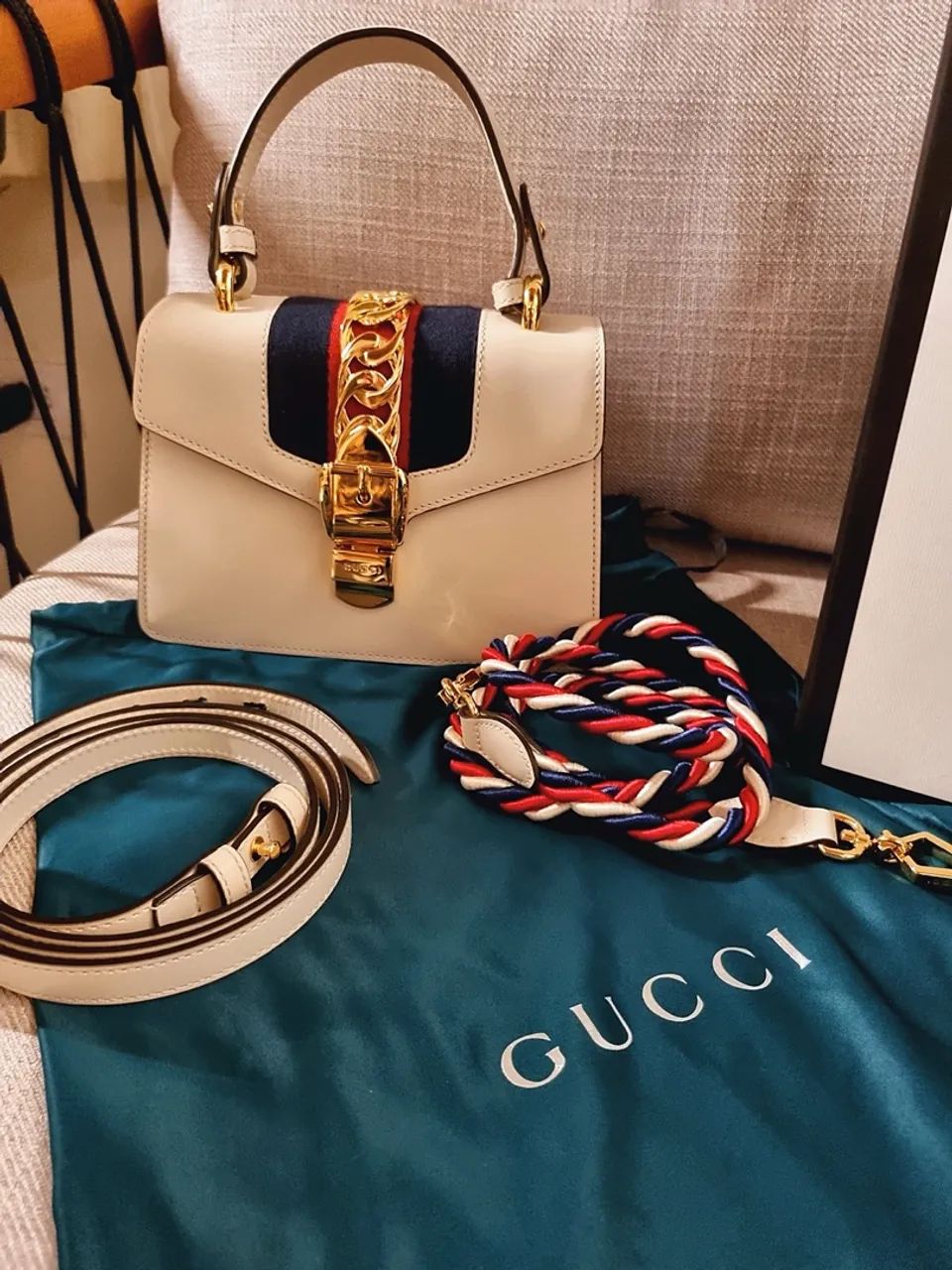 Gucci Sylvie Mini Top Handle ORIGINAL  - Foto 3