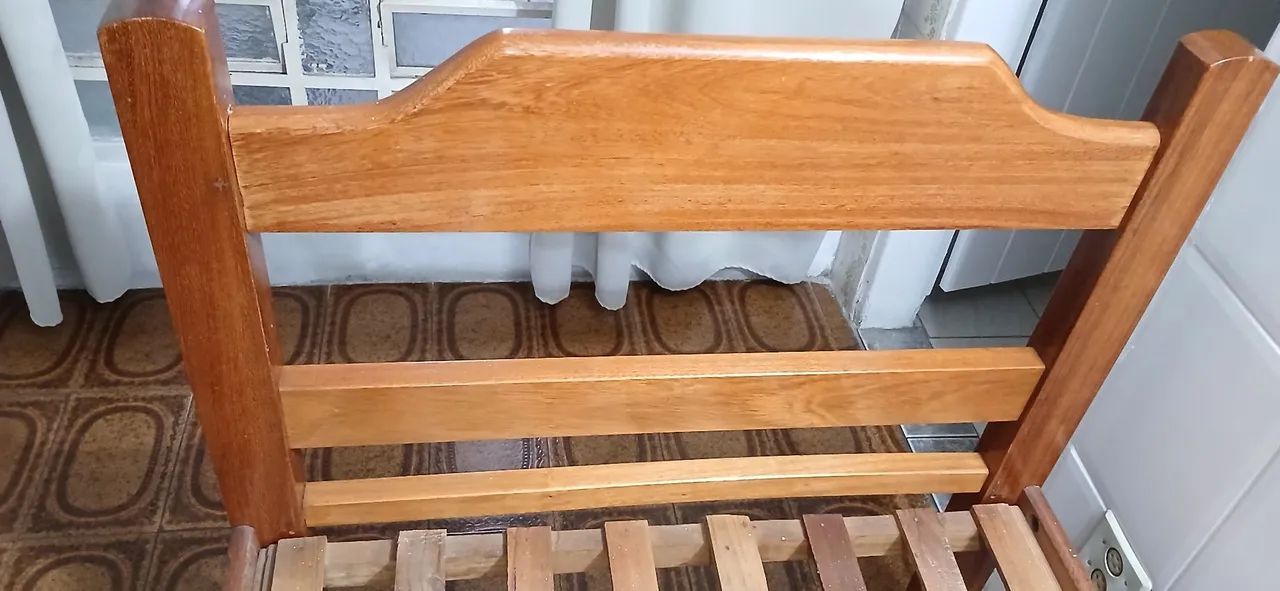 CAMA SOLTEIRO MADEIRA MACIÇA - Foto 4