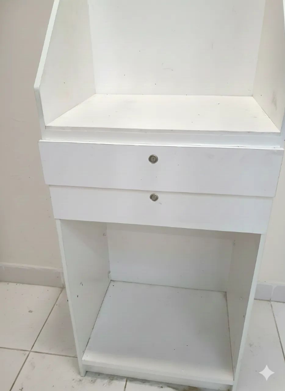 BALCAO MDF COM VIDRO + BALCAO MDF COM CAIXA - Foto 3