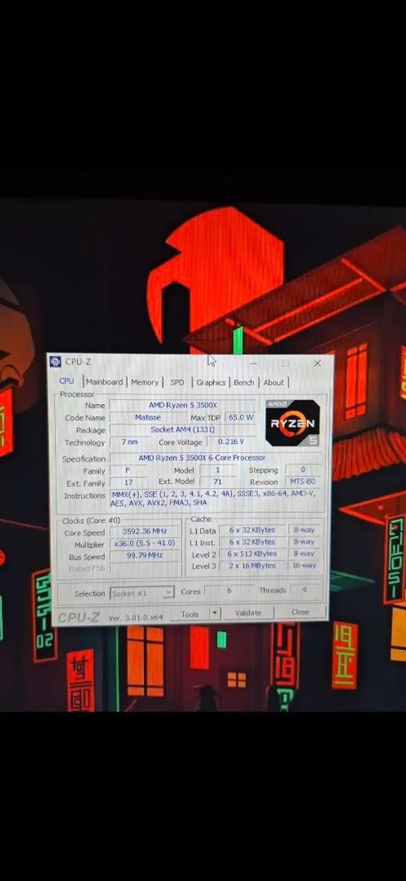 Processador Ryzen 5 3500x