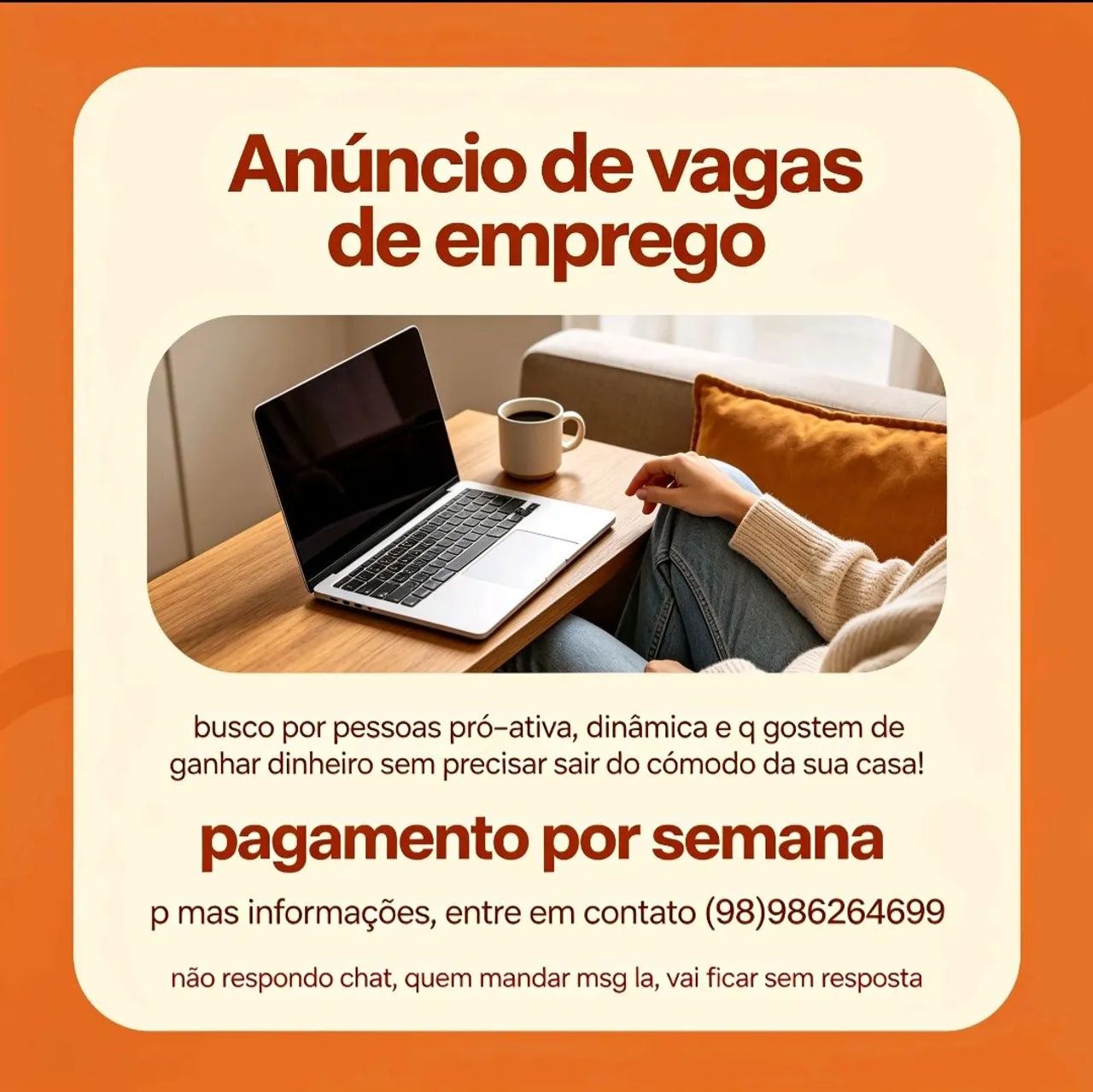 Oportunidade de trabalho 