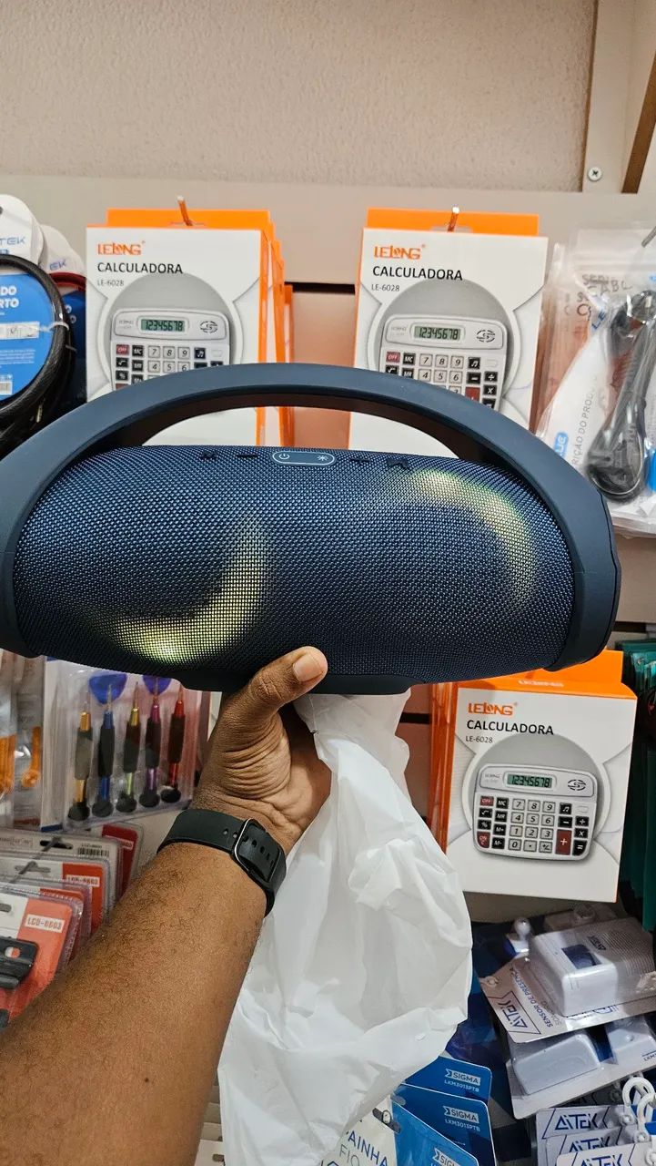 Caixa de som Bluetooth boomsbox led - Foto 4