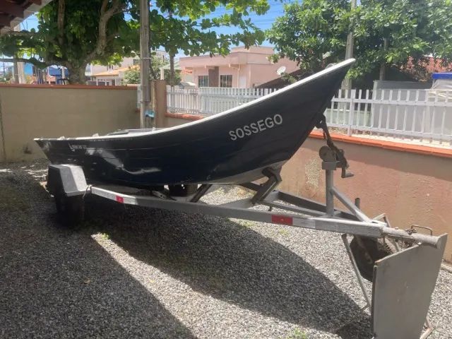 Barco Alumínio 5m + Motor Mercury 15 HP + Carreta - Foto 2