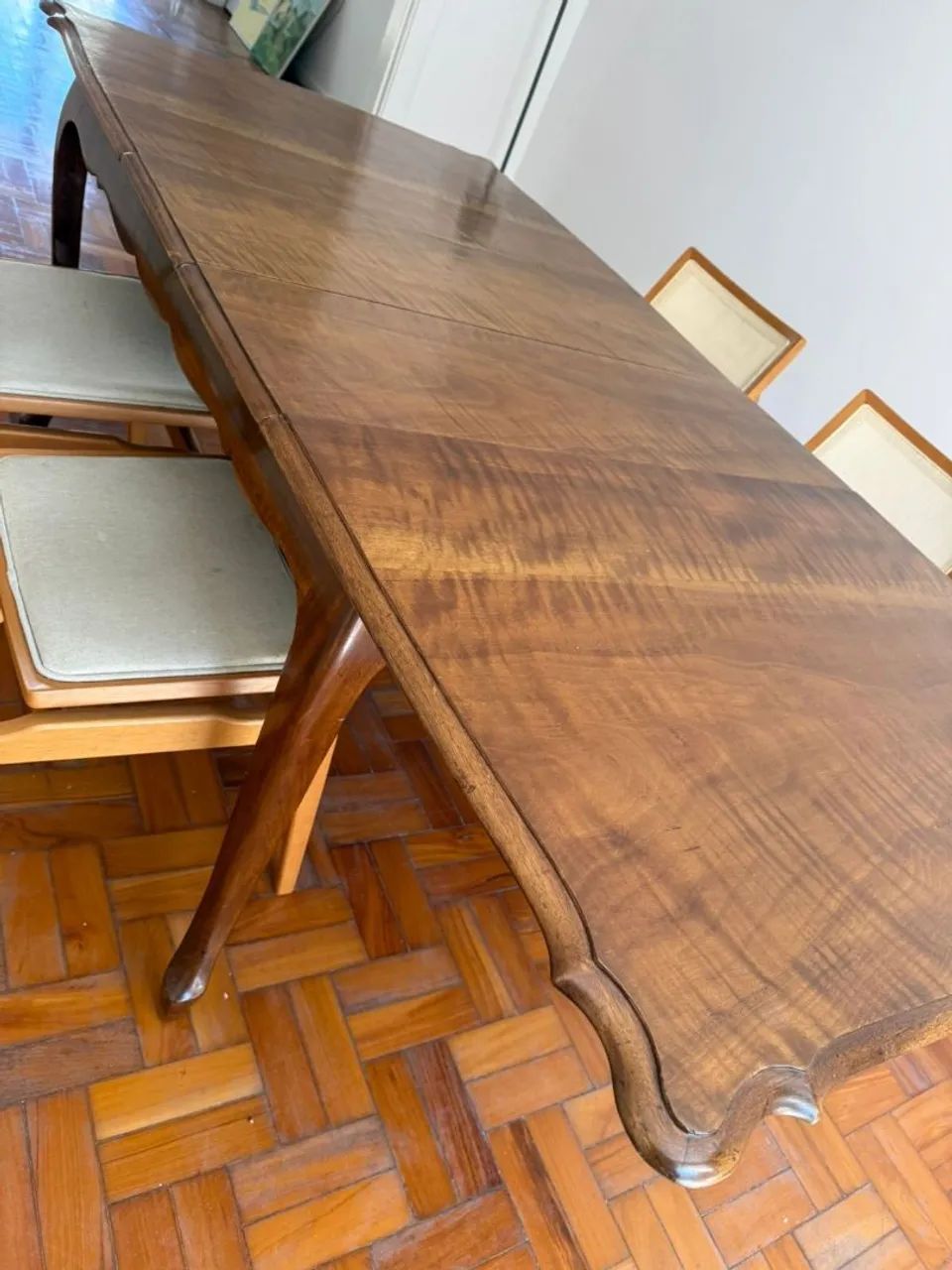 Mesa  de Jantar Imbuia Extensível + 4 Cadeiras | Restaurada - Foto 2