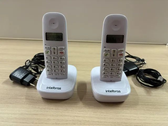 Kit com 2 telefones sem fio Intelbras TS 7510, funcionando normalmente e completos. - Foto 3