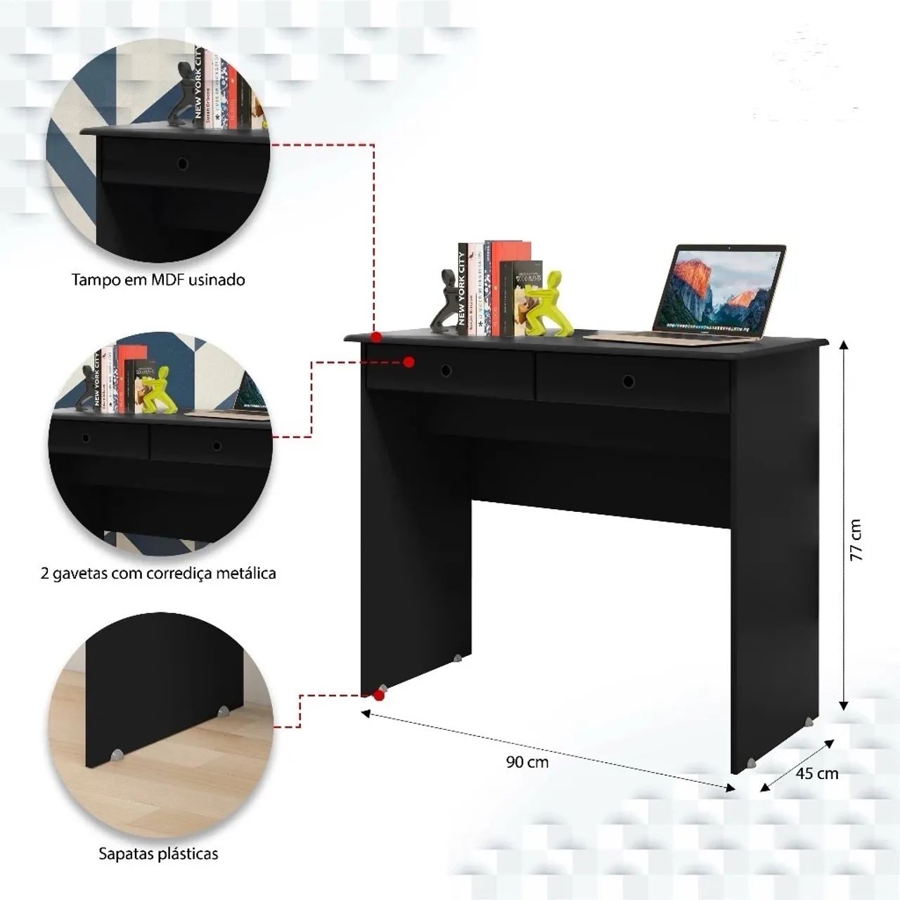 Mesa de Escritório NOVA Promoção  - Foto 2