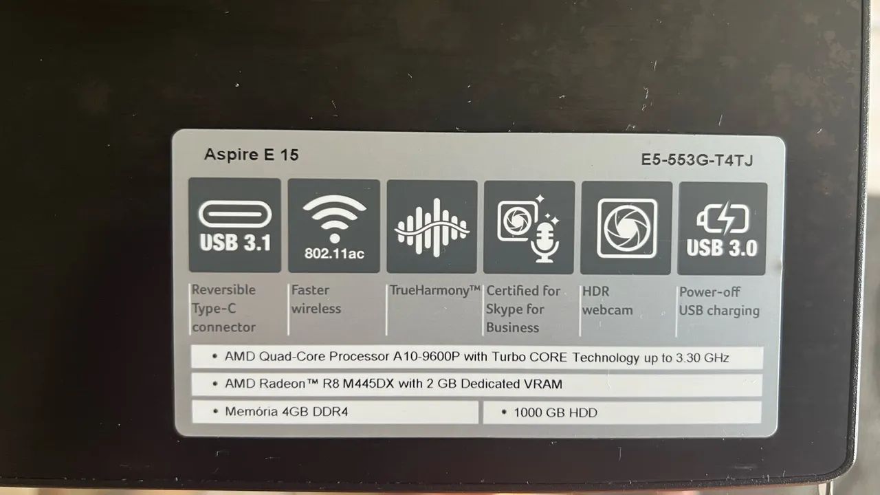 NOTEBOOK ACER ASPIRE E-15 - Foto 2