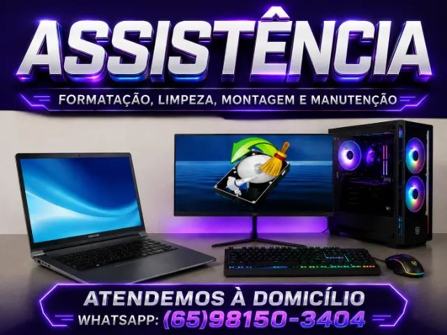 Assistência técnica de computadores e notebooks