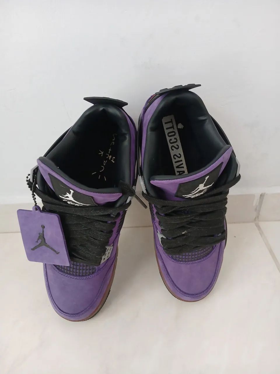 Air Jordan 4 Travis Scott roxo - Foto 4