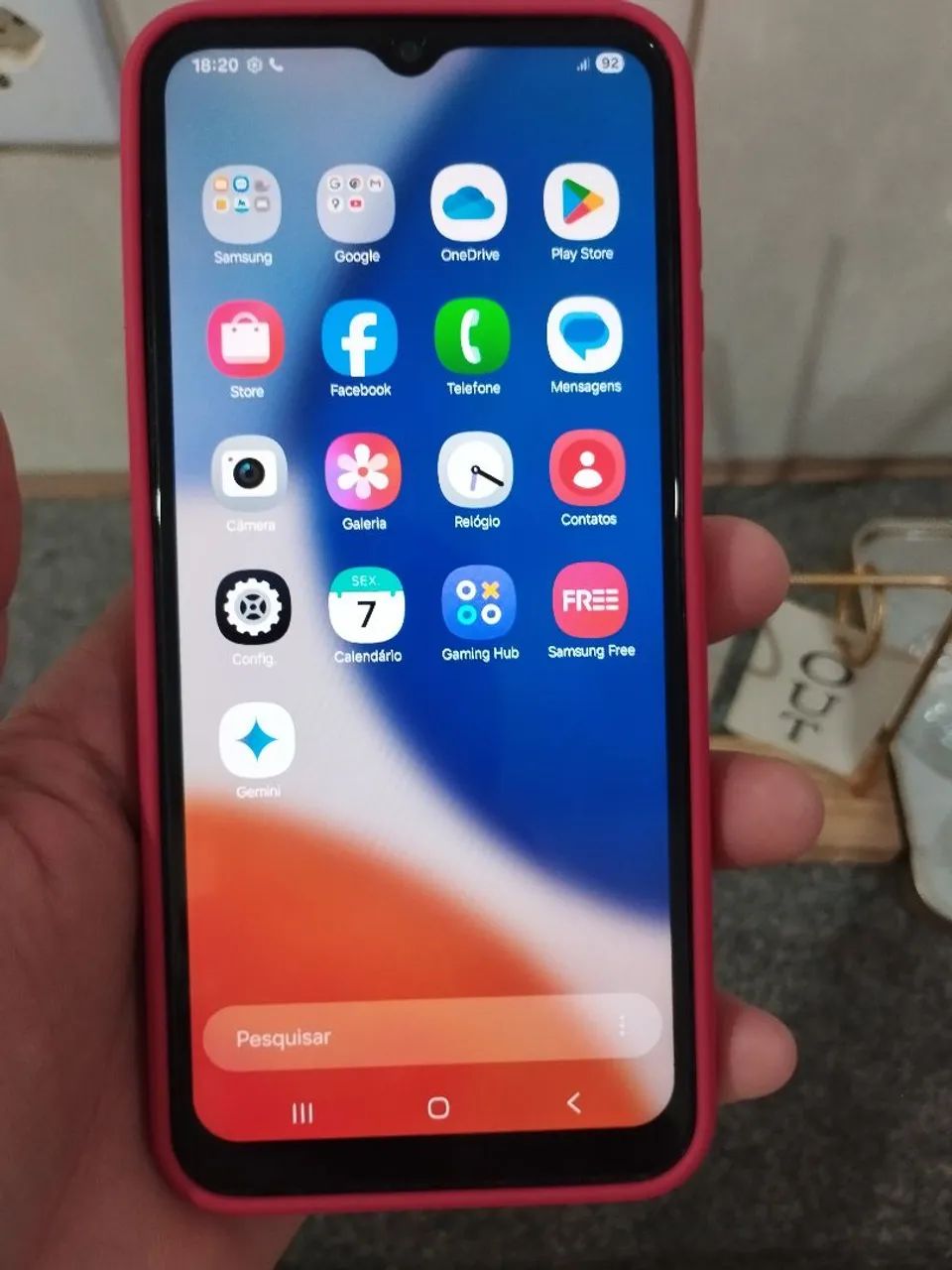 A14 128GB 4RAM tudo ok com capinha película e cabo  - Foto 2