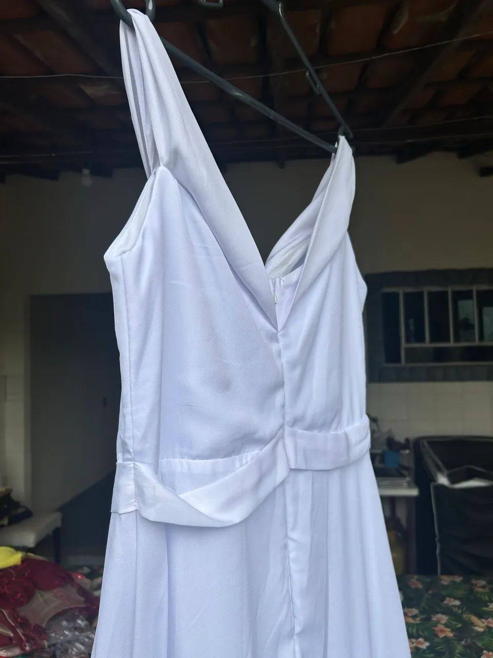 Vestido branco casual para festas - Foto 4