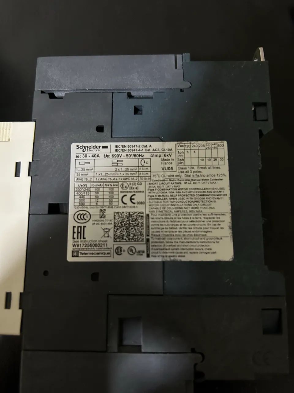 Disjuntor Motor Schneider Electric GV3P40 - Foto 2