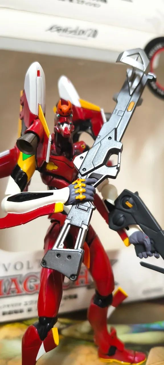 Evangelion Revoltech Action Figure Completo na Caixa Eva 02 - Foto 3