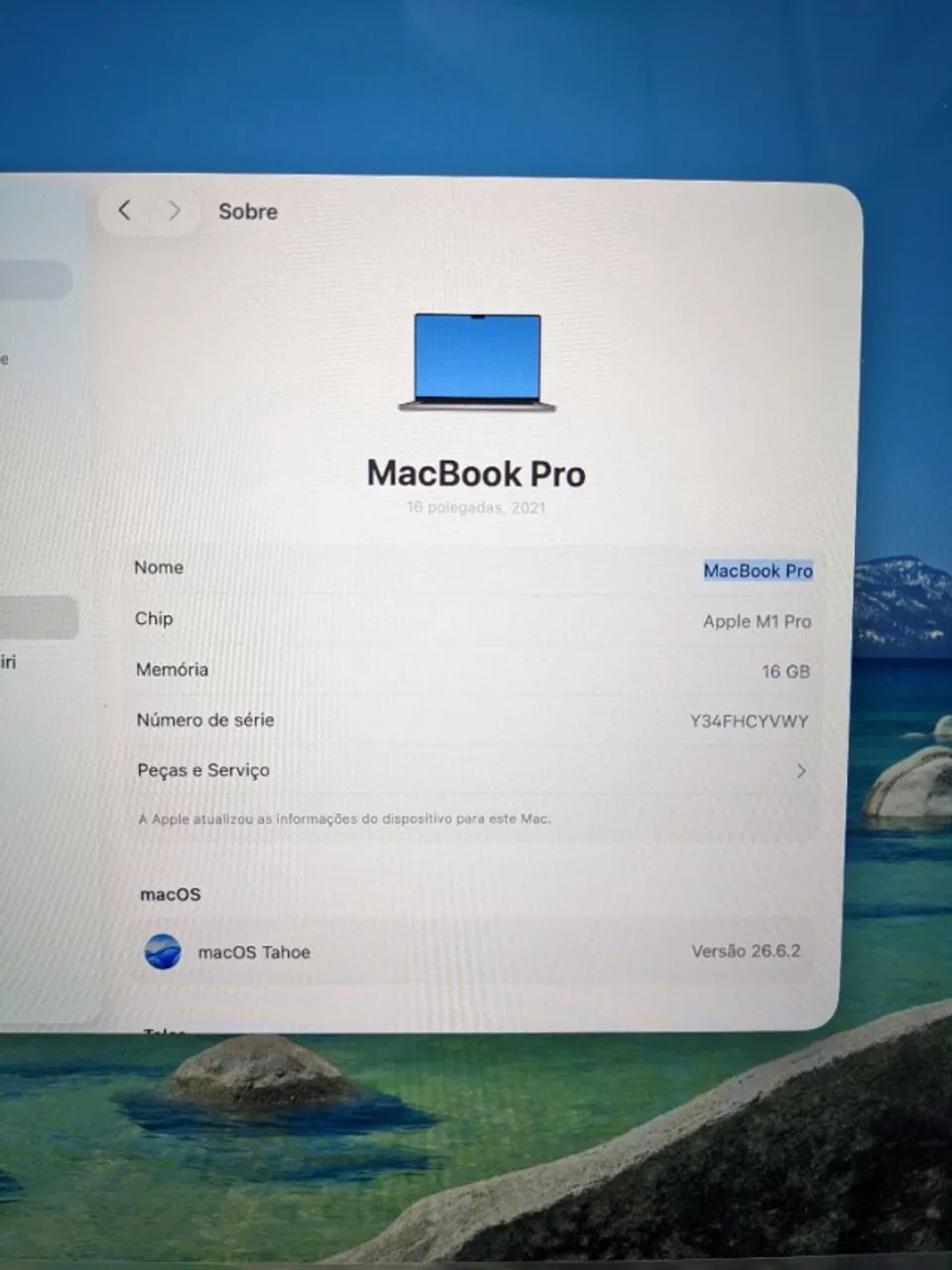 MacBook Pro 16'' polegadas / Chip M1 pro / 16GB de ram / 1TB de armazenamento  - Foto 5