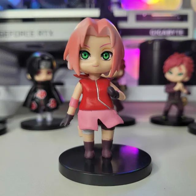 Kit 4 bonecos mini naruto ARTICULADO action figures - Foto 3