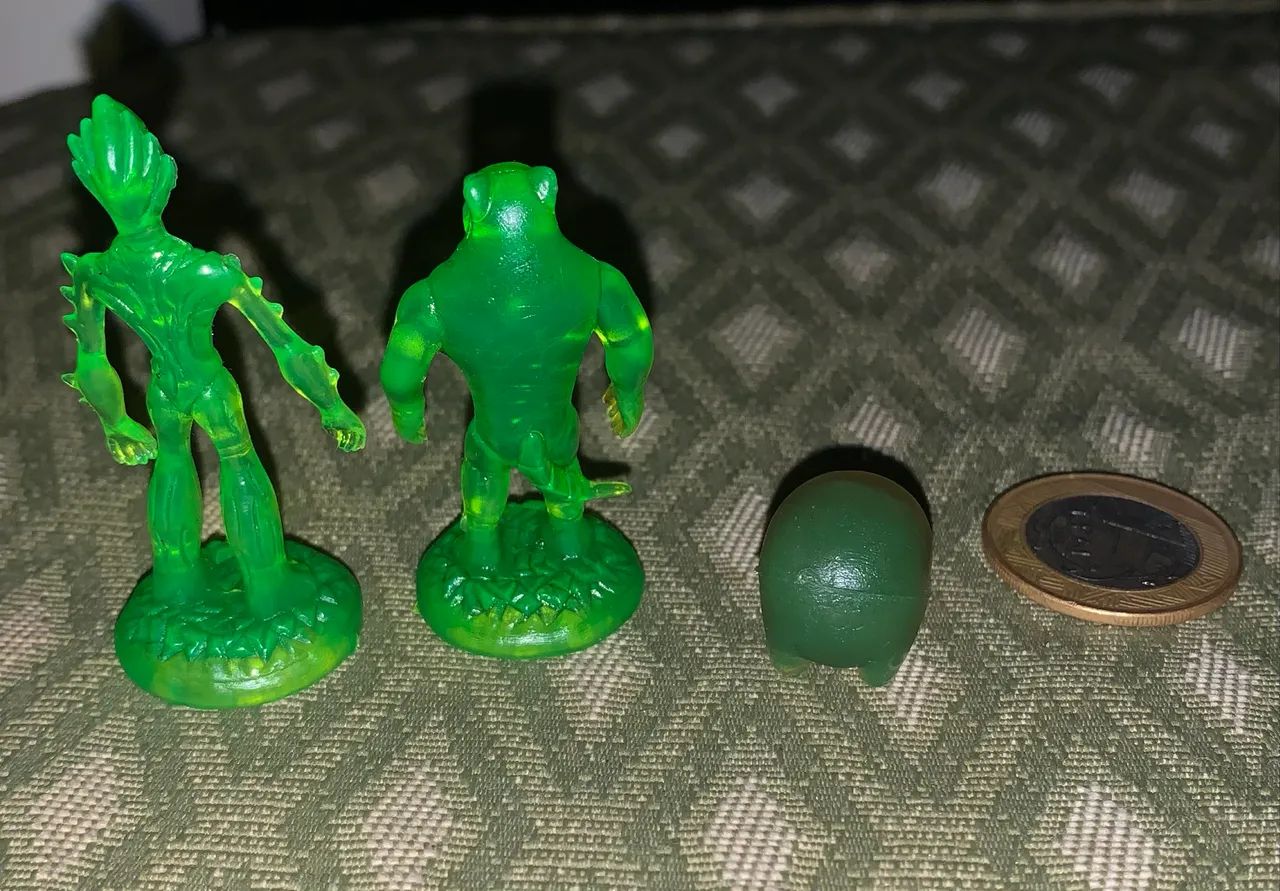 3 Action figures coleção bem 10 translúcidos pequenos originais - Foto 2