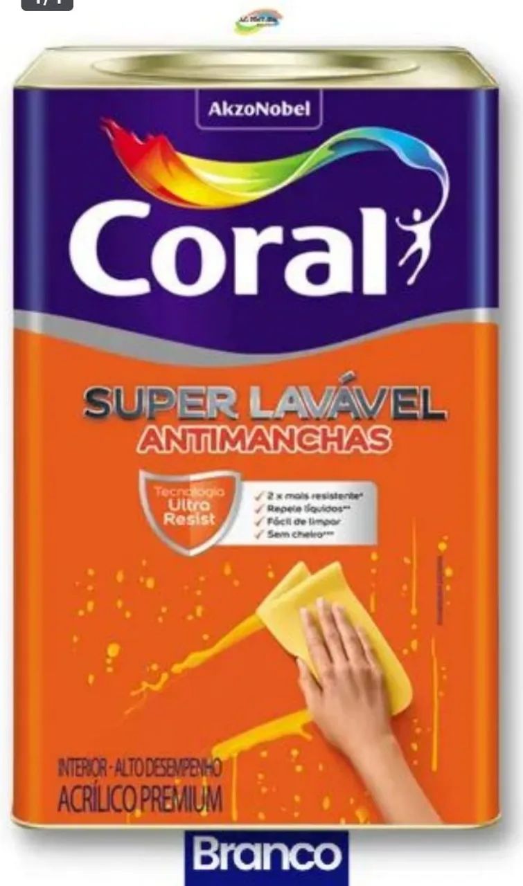 Tinta Coral Super Lavável 