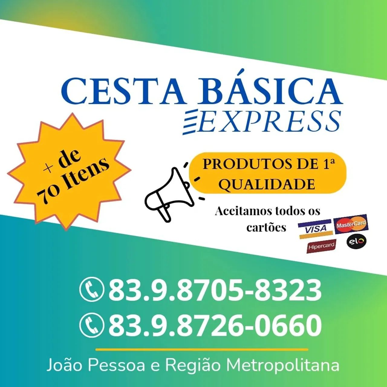 Feira completa na promissoria