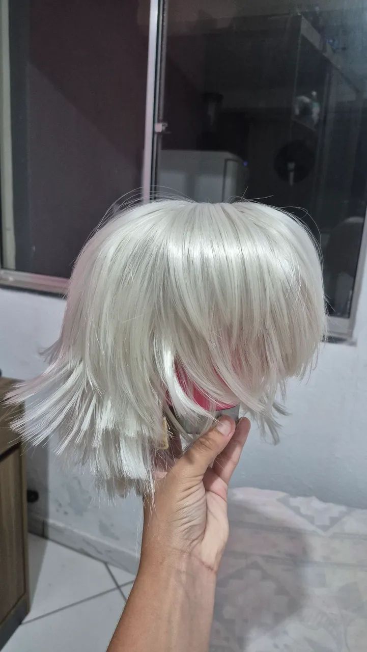 Peruca branca cosplay - Foto 2