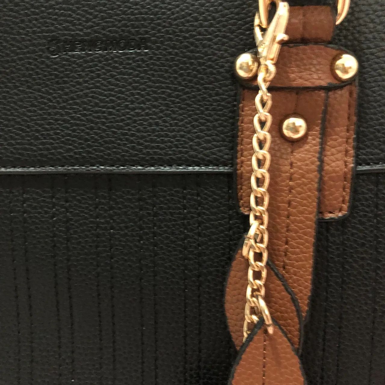 Bolsa preta e marrom - Foto 2