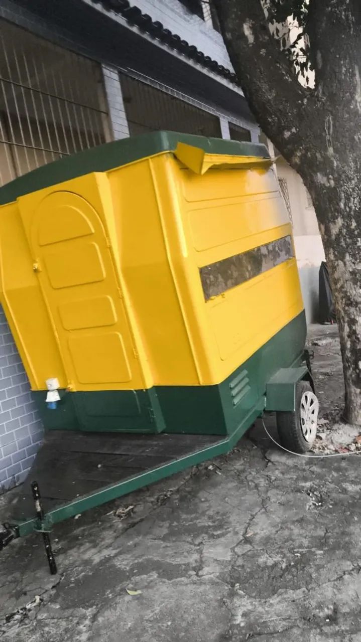 Vendo trailer de fibra com pintura nova. - Foto 3