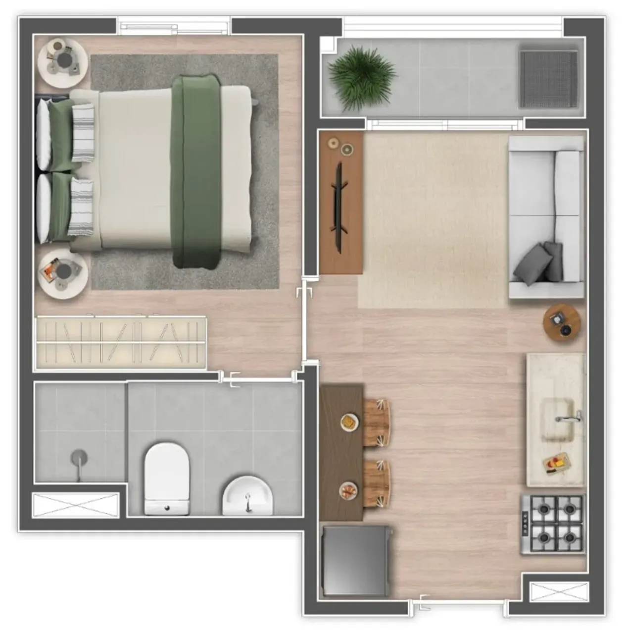 PLANTA 24m²