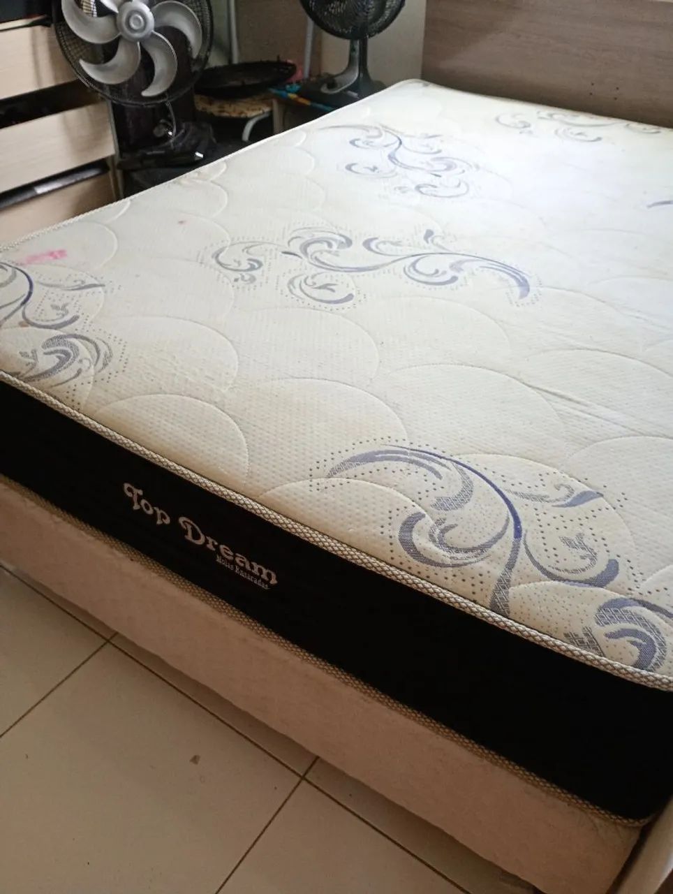 Cama box de casal (base +colchão). - Foto 3