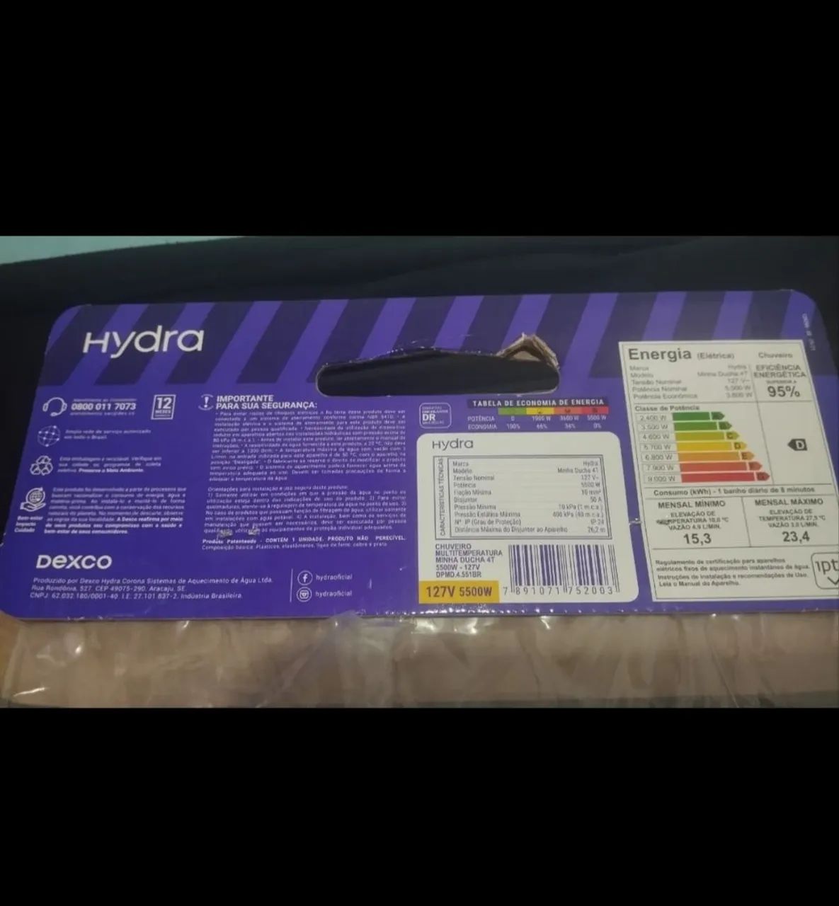 Chuveiro elétrico Hydra 4t  - Foto 2