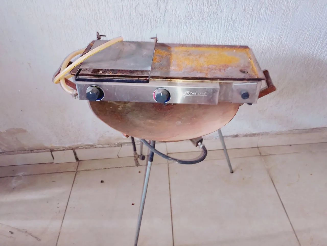 Tacho 60 cm fogareiro e chapa de lanche  - Foto 2