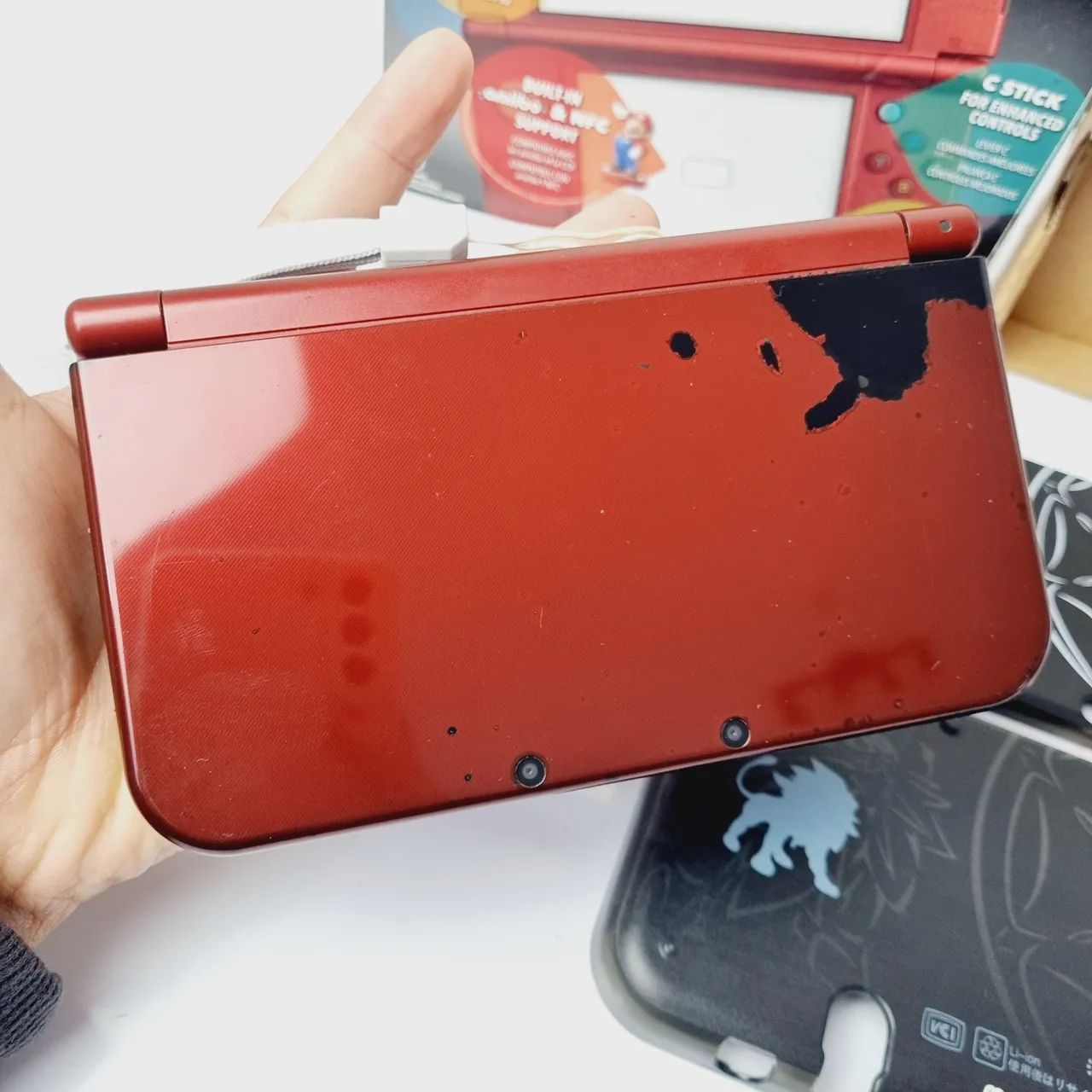 CONSOLE NEW 3DS XL RED DESBLOQUEADO - Foto 4