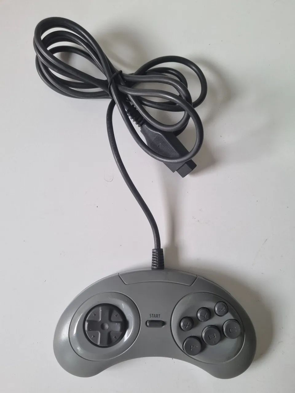 Controle mega drive cinza original 
