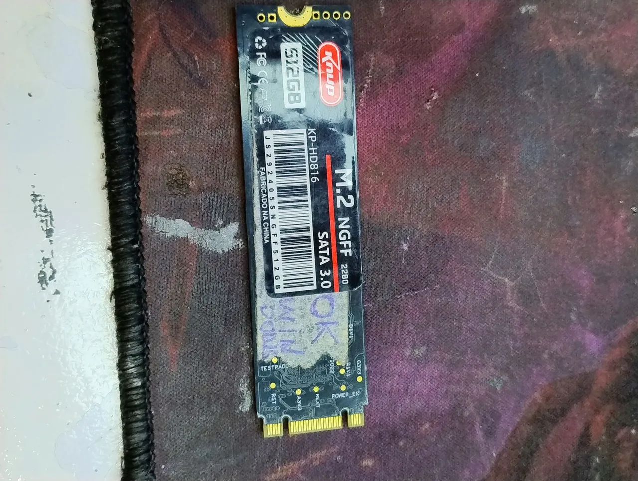 SSD M.2 SATA 512 Gb - pouco usado  - Foto 2