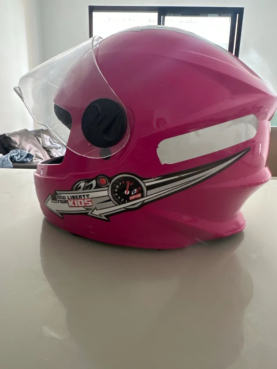 Capacete Rosa tamanho 54
