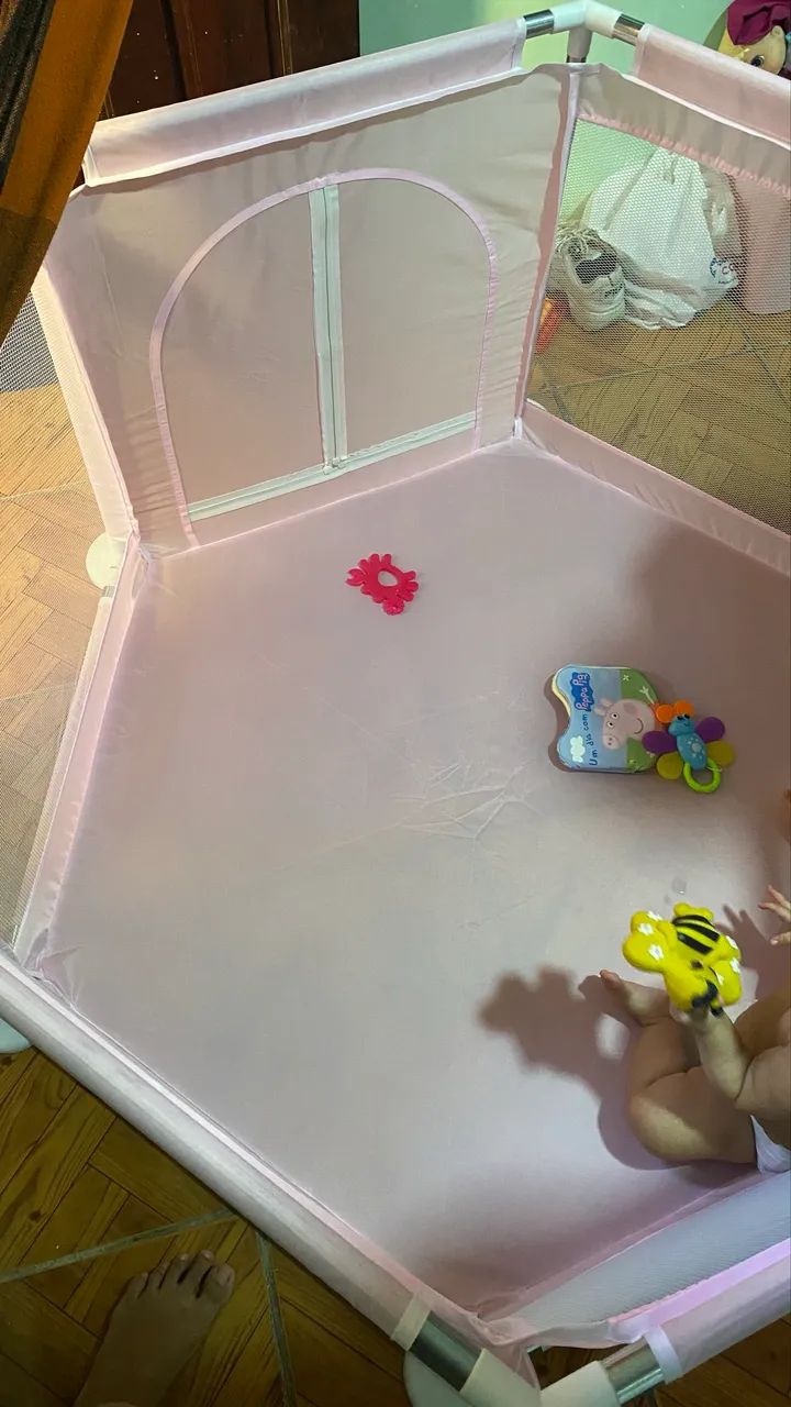 Cercadinho para bebê rosa - Foto 2