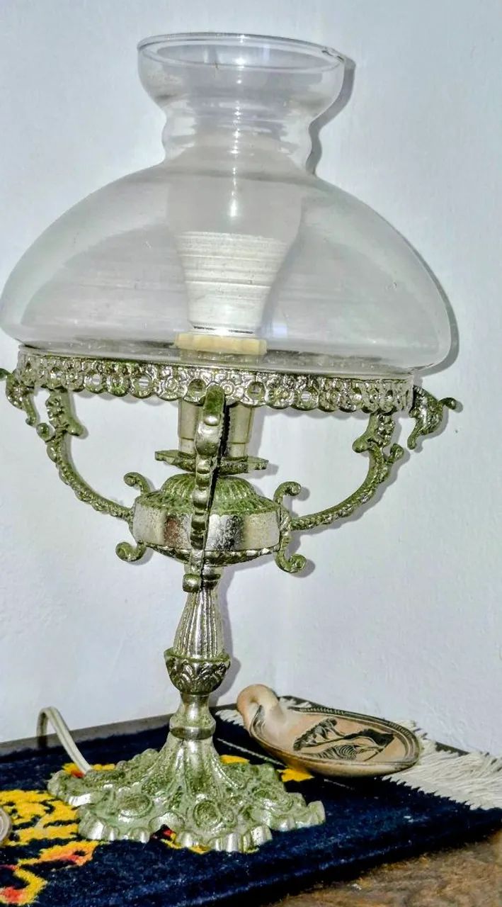 Abajpur vintage com cúpula em vidro transparente  - Foto 2