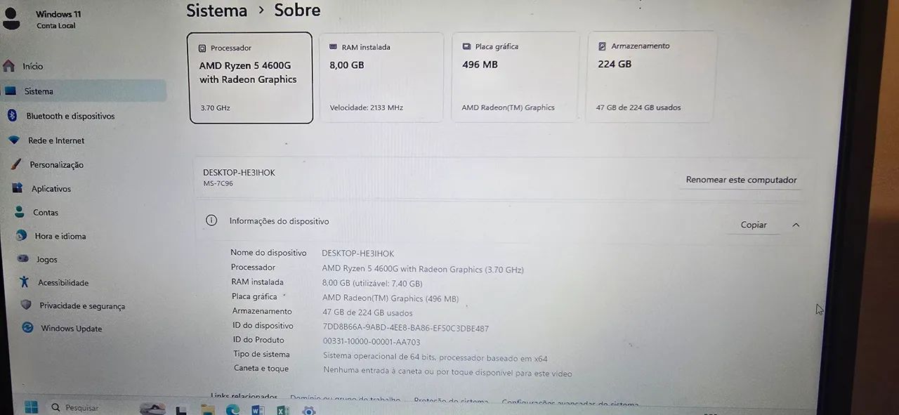 Computador gamer Ryzen 5 4600g  - Foto 4