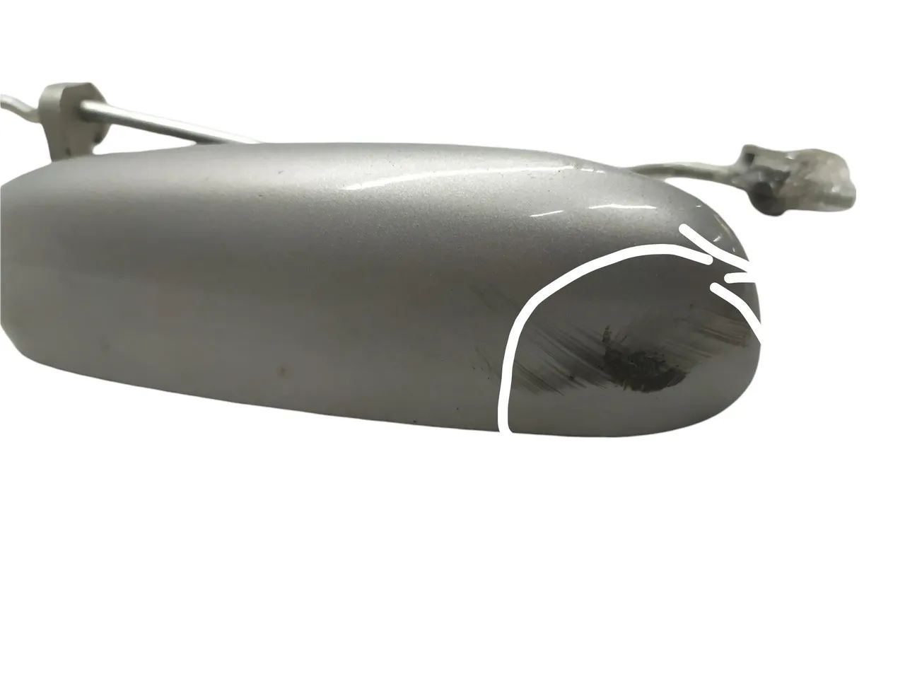 Maçaneta Externa Dianteira Direita Ford Ka 2008/2010 Prateado