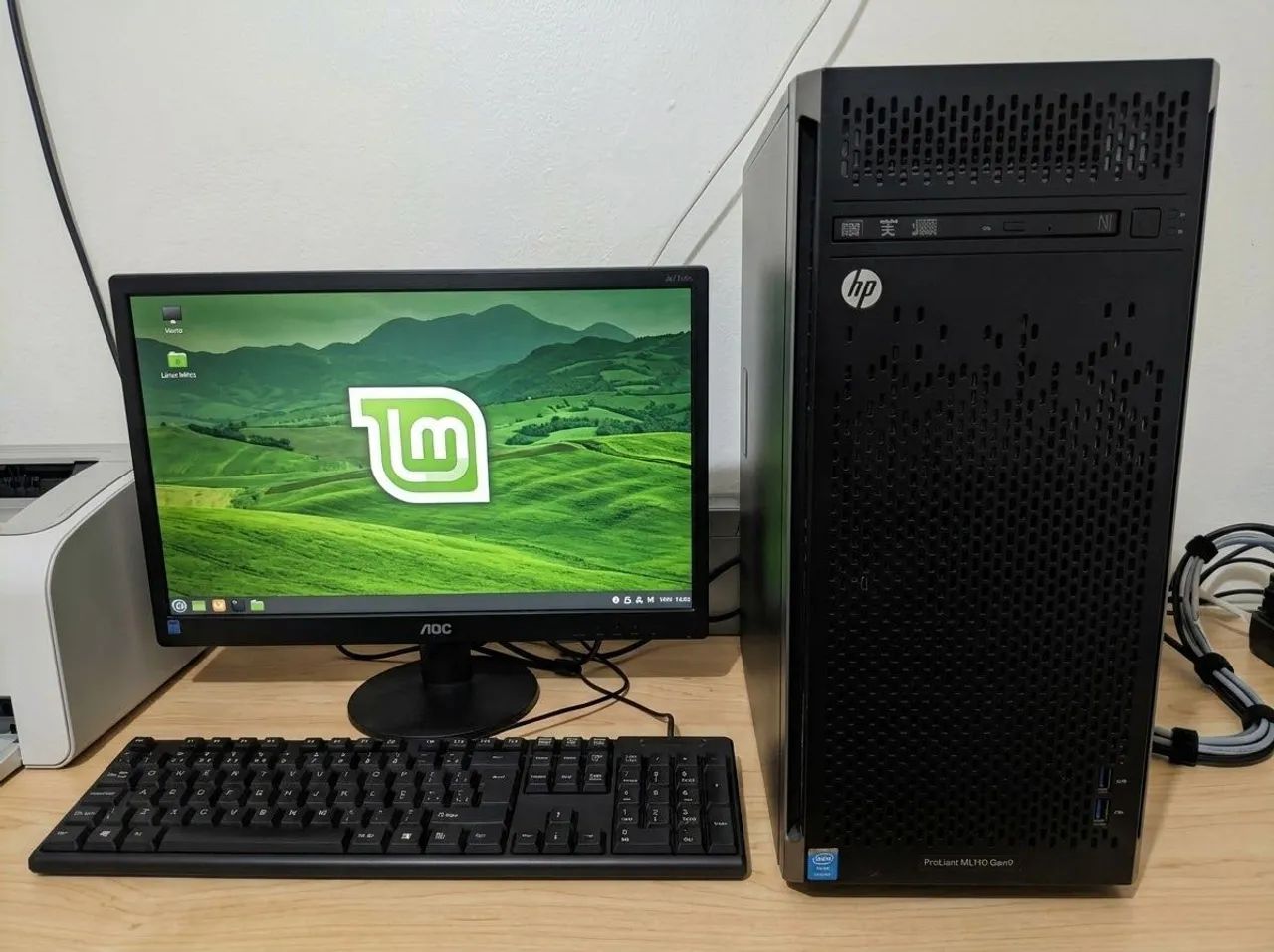 Servidor HP Xeon DDR4 Até 256GB ram completo.