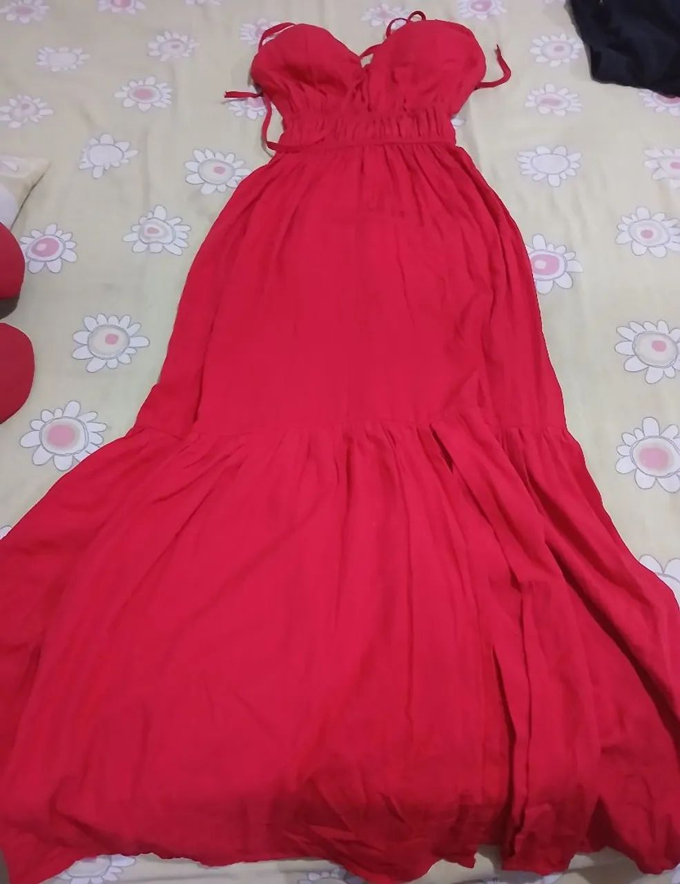 Vestido longo e macaquinho 