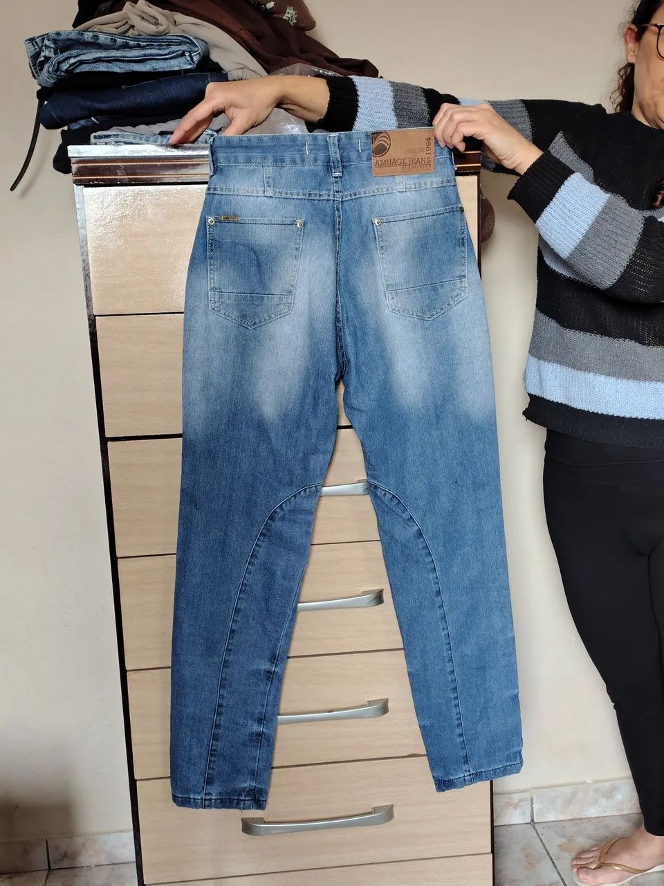Calça jeans feminina  - Foto 2