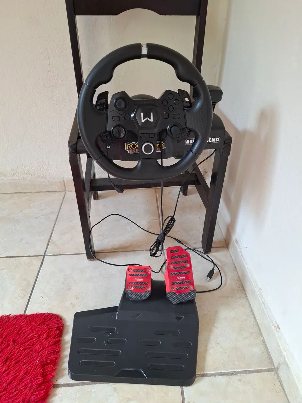 Volante warrior artaxes, com freio de mão para drift - Foto 4