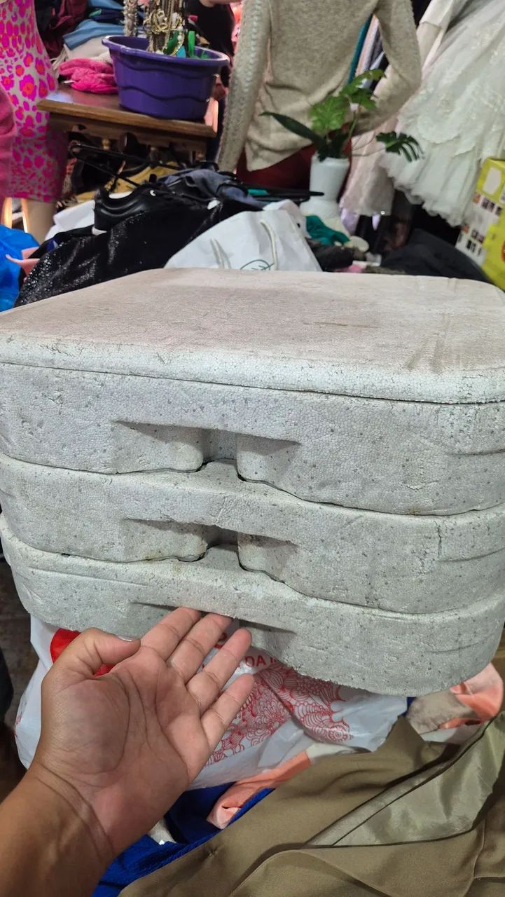Porta marmitex de isopor (12 marmitas)