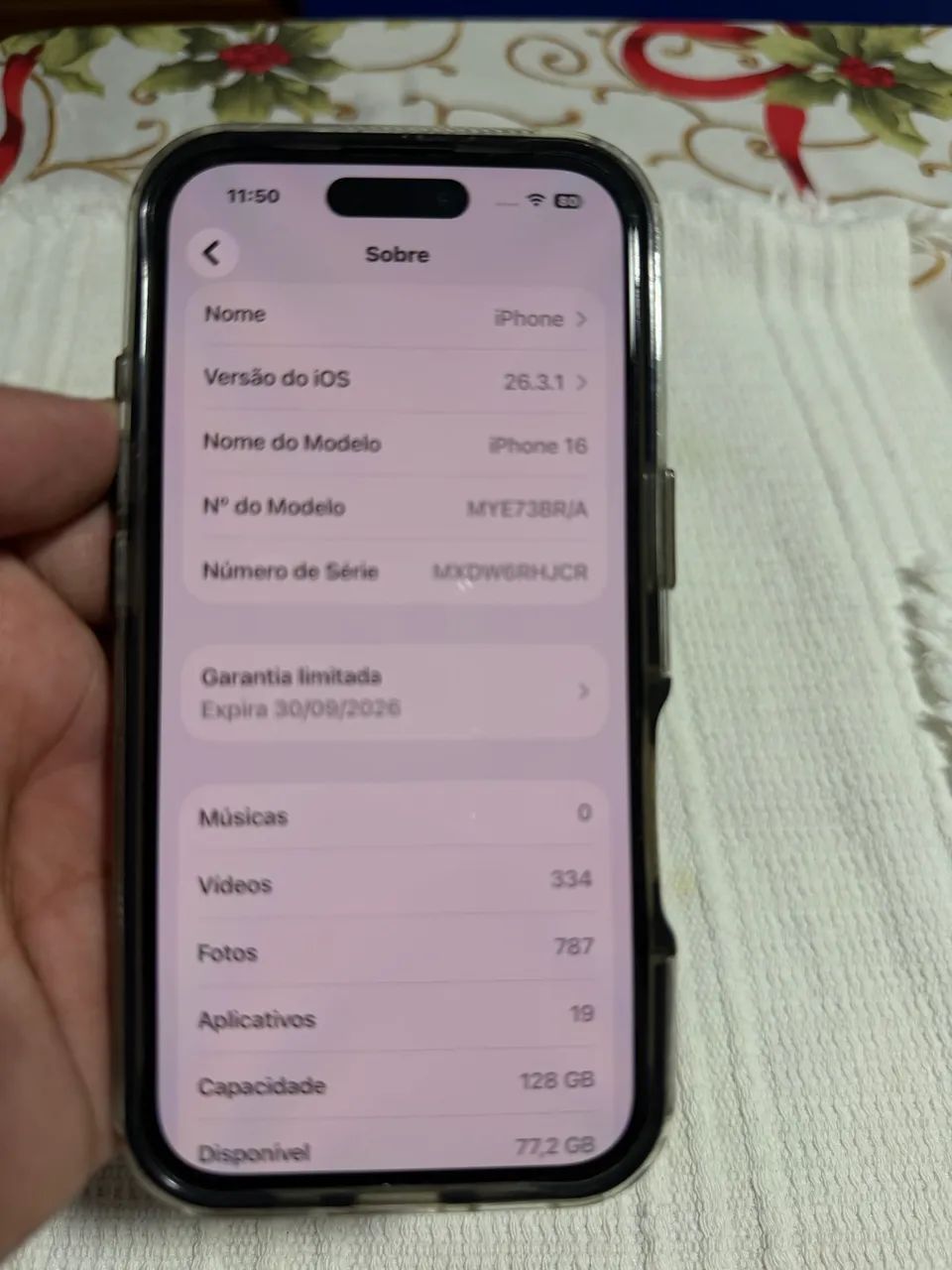 iPhone 16, 128GB, 2 meses de garantia e pouco uso.  - Foto 4