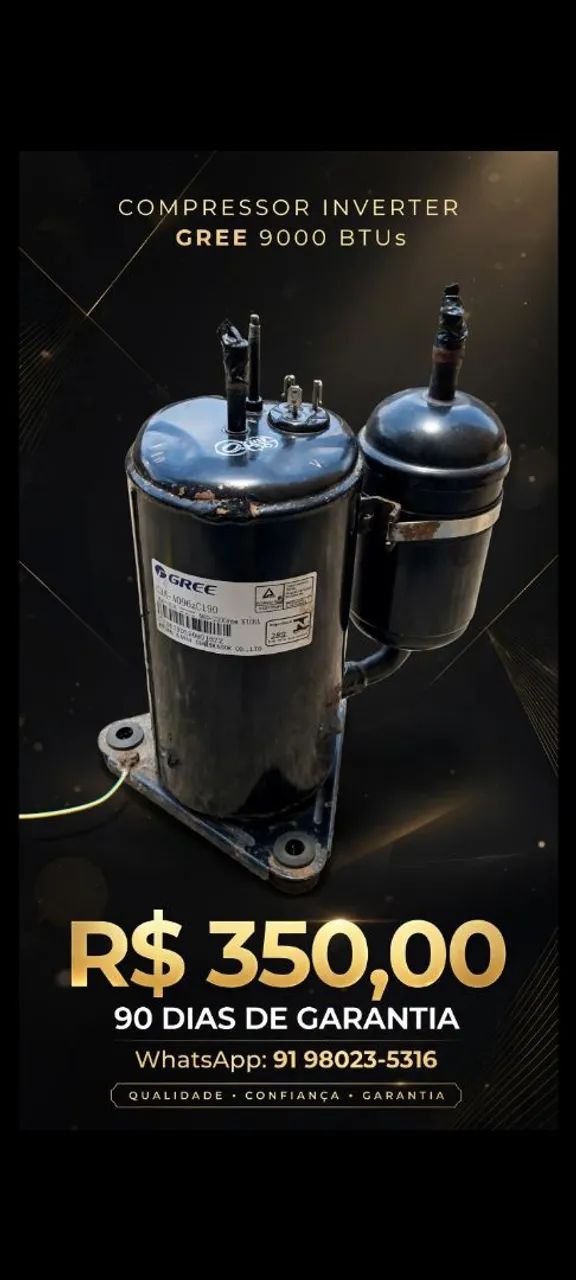 Compressor inverter de 9000 BTU