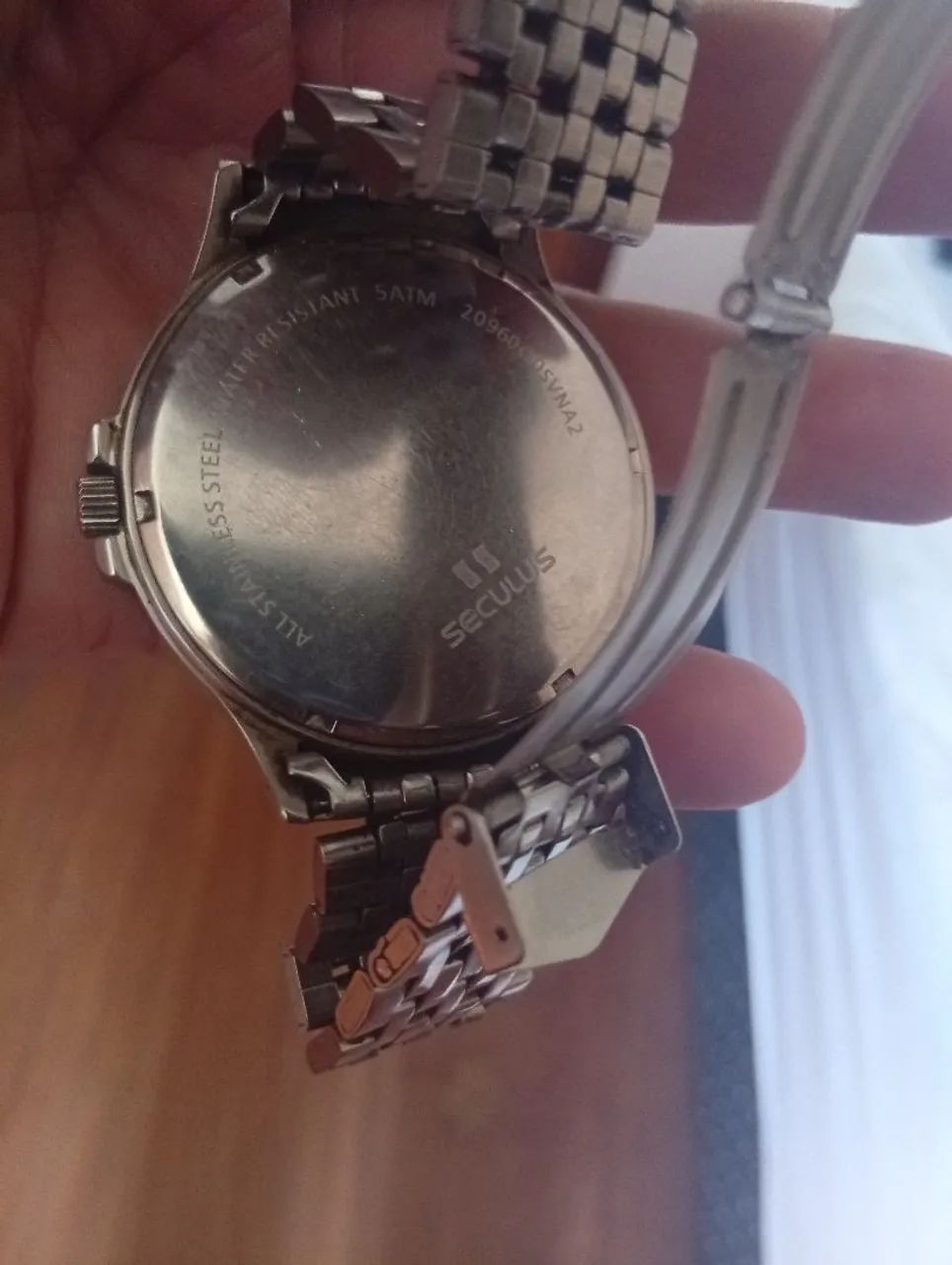 Relógio seculus long life Prata  - Foto 3