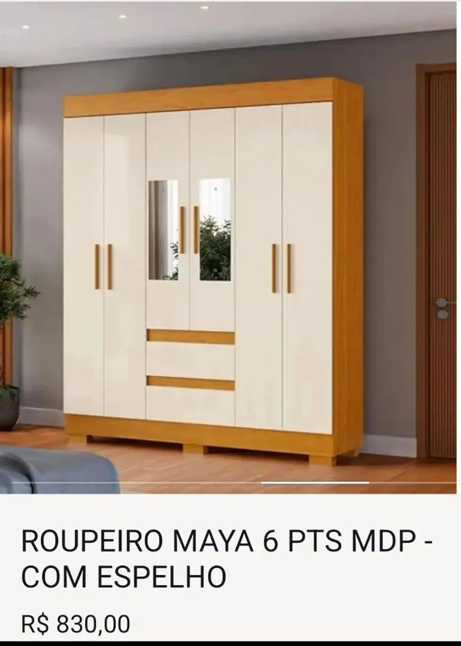 Guarda solteiro com ou sem espelho 