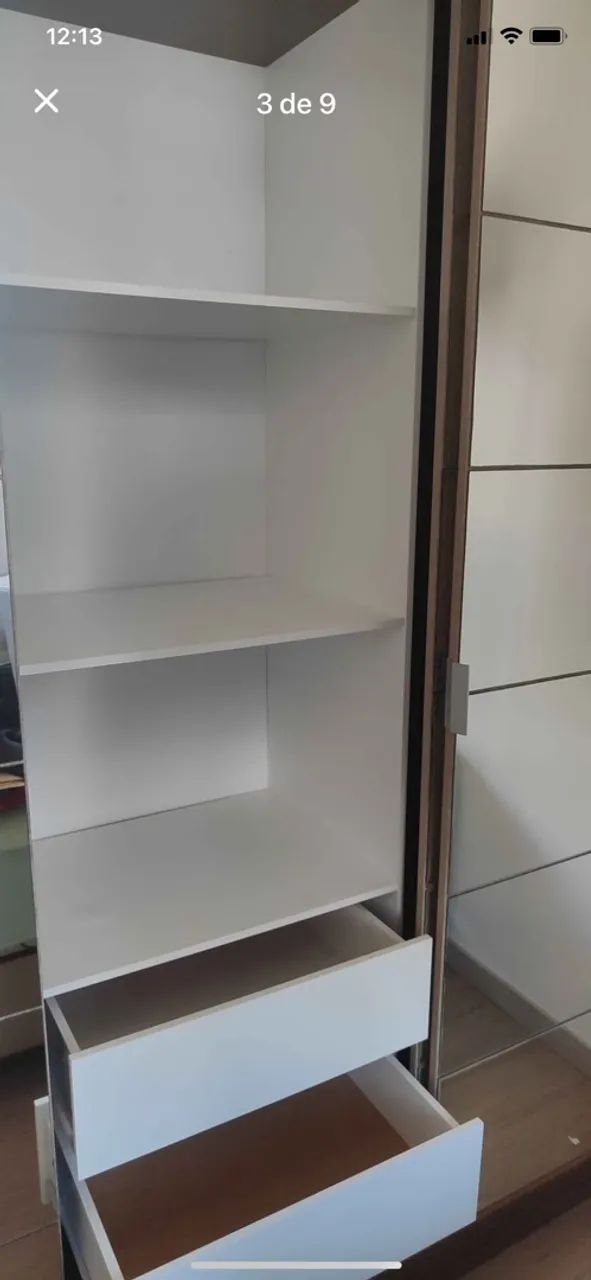 Guarda roupa com portas de correr de espelhos  - Foto 3