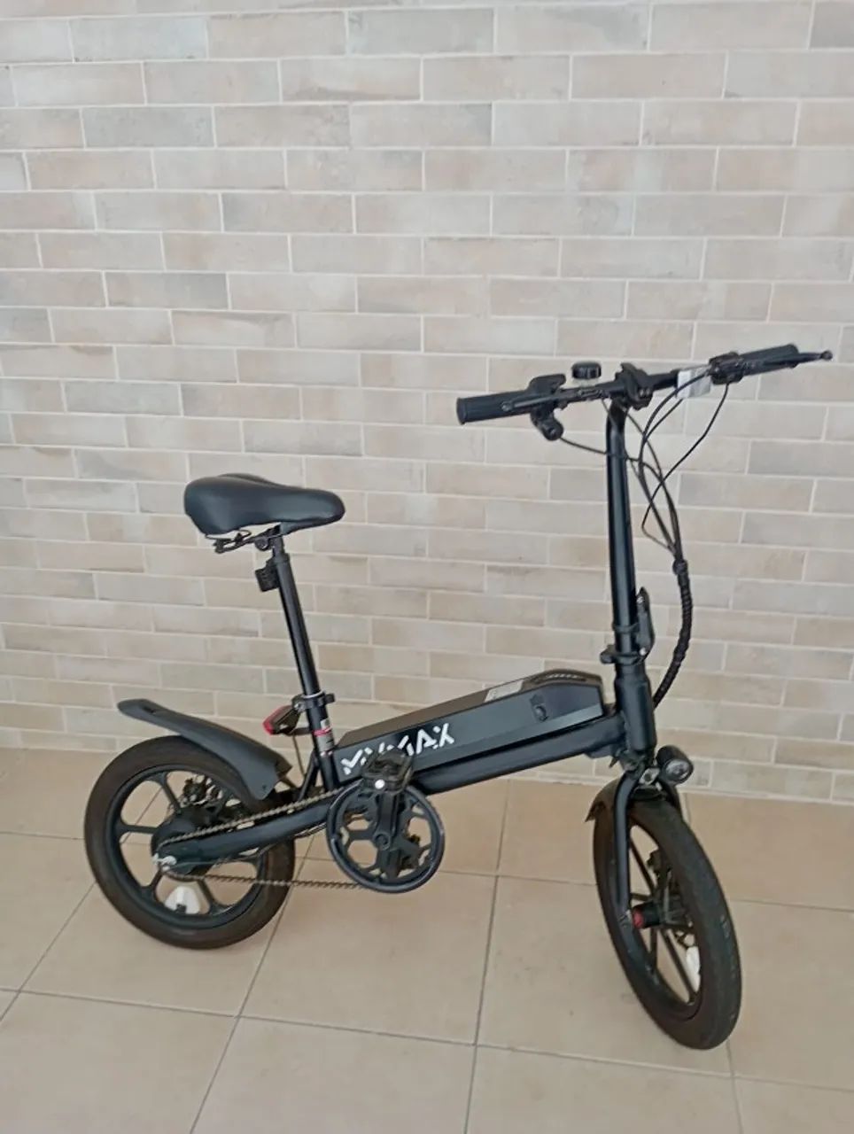 Bicicleta Elétrica Mymax Myway 4.0 Dobrável 16 Aro 25km/h Bateria 7.5Ah Preta - Foto 4