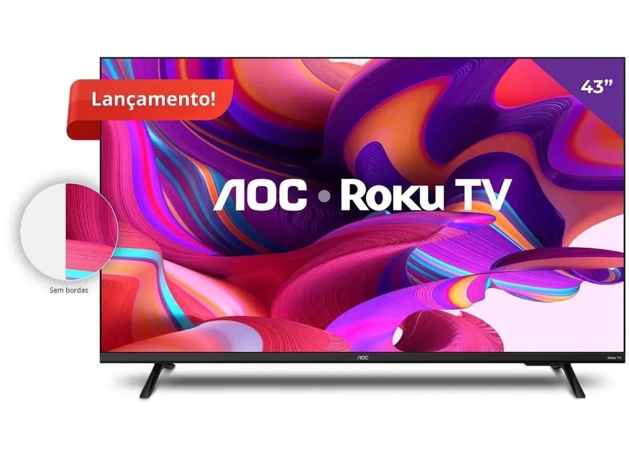 SMART TV AOC ROKU TV 43" FULL HD - Foto 2