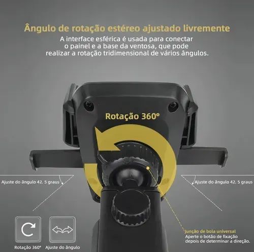 Suporte de Celular para Carro com Ventosa - Foto 3